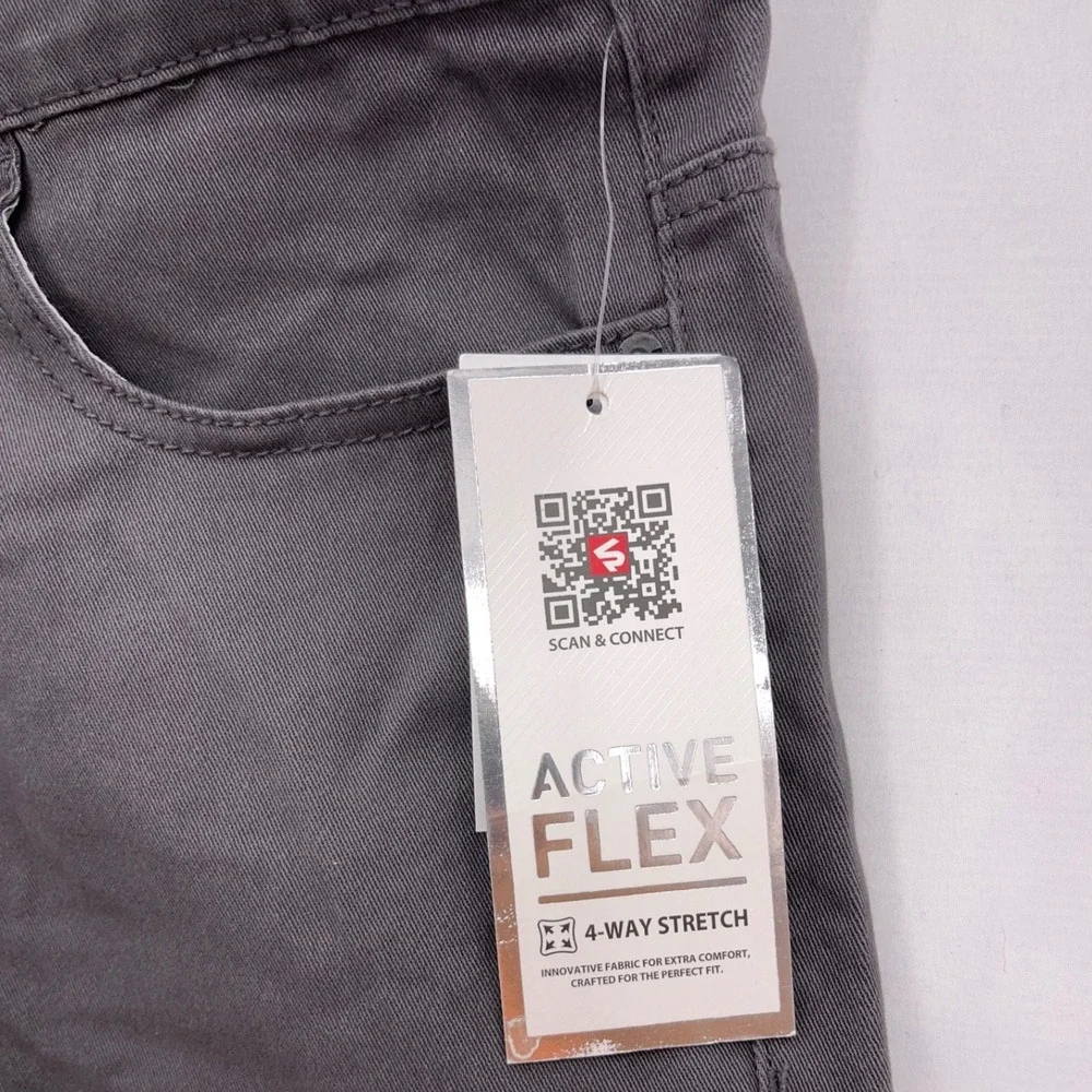 Southpole Dark Grey Skinny Pants 34x32 Active Flex 4-Way Stretch Low Rise